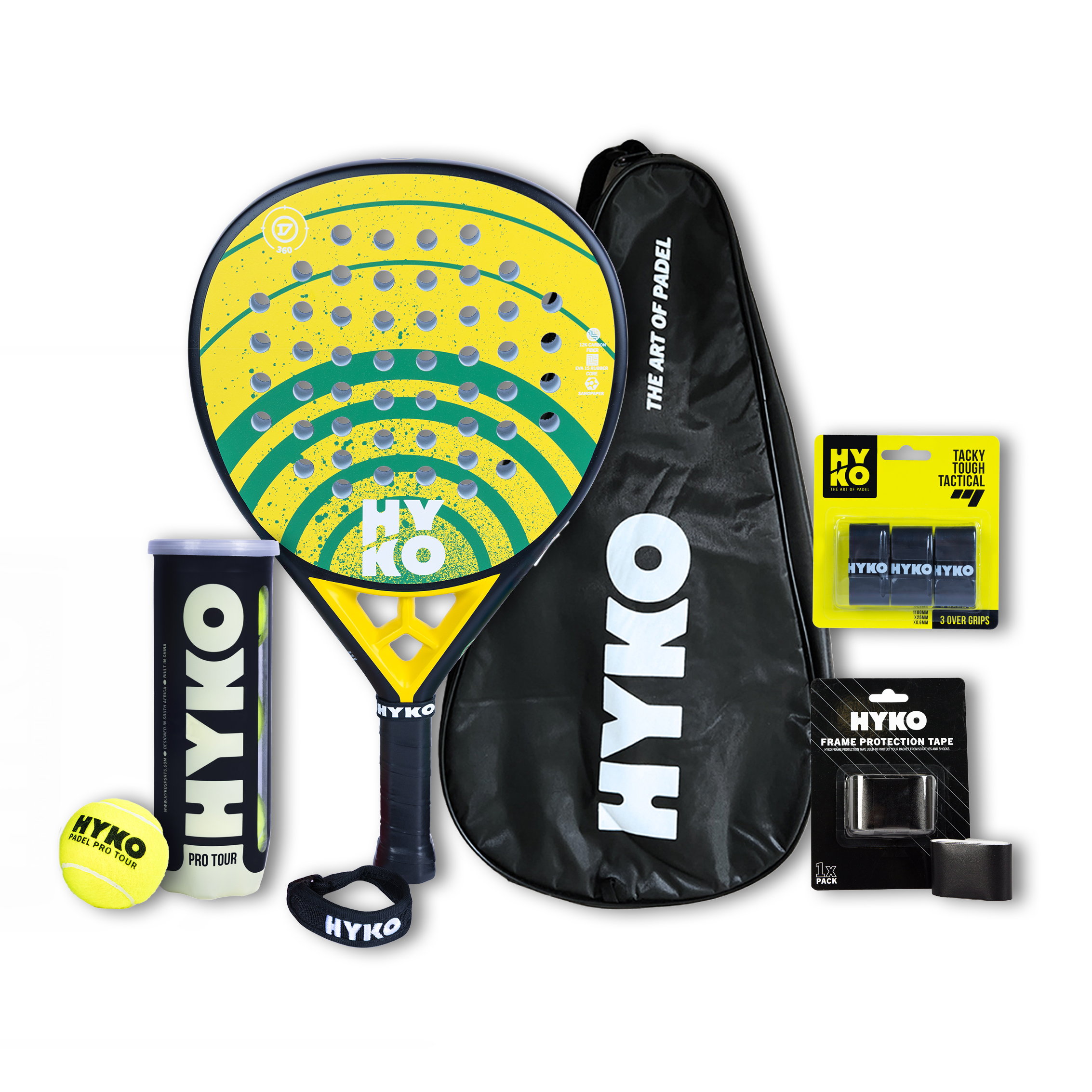 hyko padel 360 gold padel racket